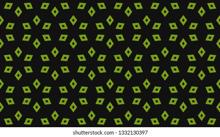 Green tones. Geometric design seamless pattern. Vector illustration