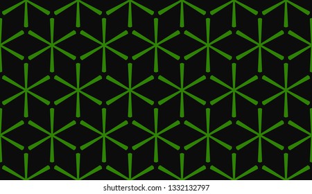 Green tones. Geometric design seamless pattern. Vector illustration