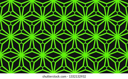 Green tones. Geometric design seamless pattern. Vector illustration