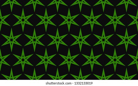 Green tones. Geometric design seamless pattern. Vector illustration