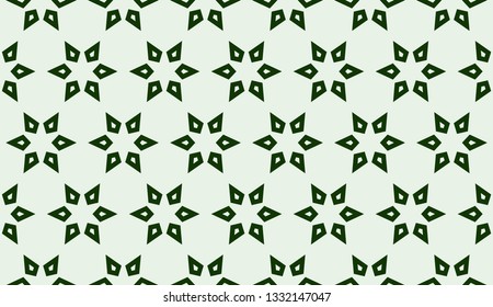 Green tones. Geometric design seamless pattern. Vector illustration