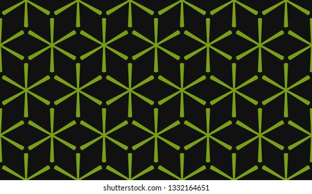Green tones. Geometric design seamless pattern. Vector illustration