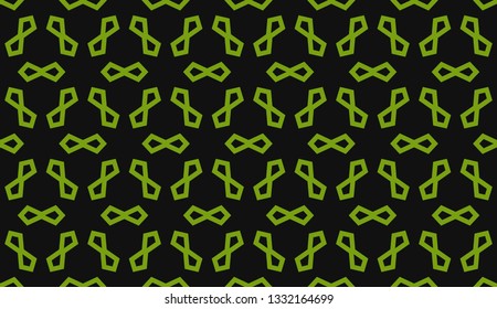 Green tones. Geometric design seamless pattern. Vector illustration