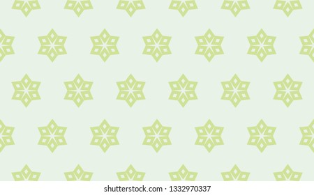 Green tones. Geometric design seamless pattern. Vector illustration