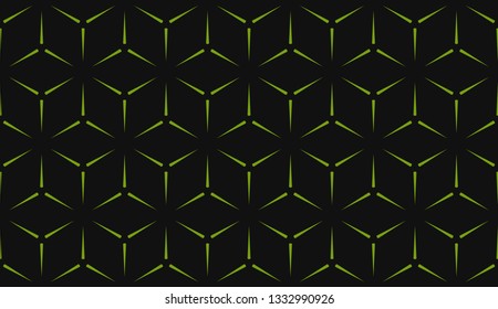Green tones. Geometric design seamless pattern. Vector illustration