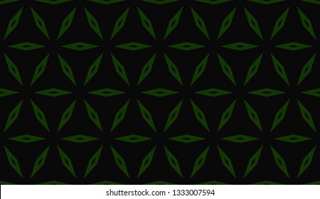 Green tones. Geometric design seamless pattern. Vector illustration