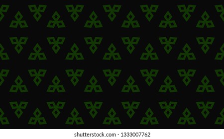 Green tones. Geometric design seamless pattern. Vector illustration