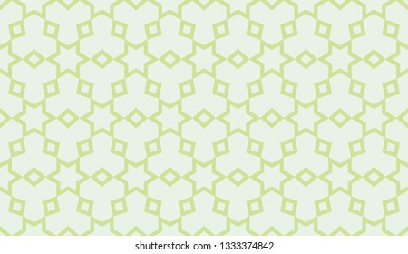 Green tones. Geometric design seamless pattern. Vector illustration
