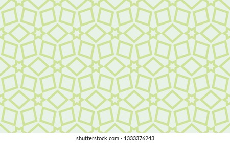 Green tones. Geometric design seamless pattern. Vector illustration