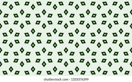Green tones. Geometric design seamless pattern. Vector illustration