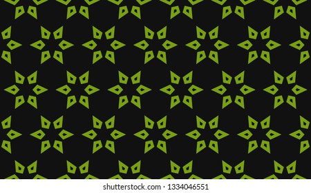Green tones. Geometric design seamless pattern. Vector illustration