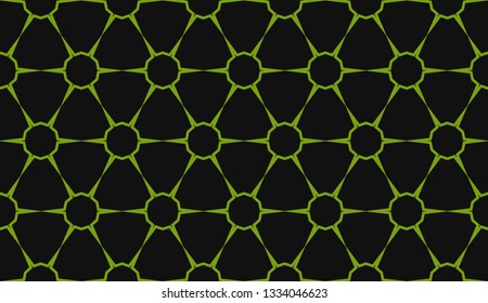 Green tones. Geometric design seamless pattern. Vector illustration