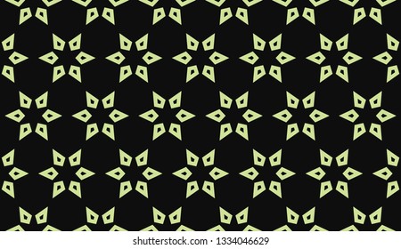 Green tones. Geometric design seamless pattern. Vector illustration