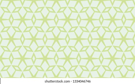 Green tones. Geometric design seamless pattern. Vector illustration