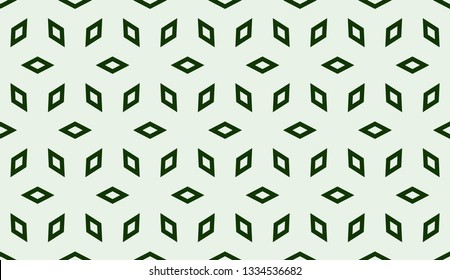 Green tones. Geometric design seamless pattern. Vector illustration