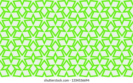Green tones. Geometric design seamless pattern. Vector illustration