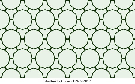 Green tones. Geometric design seamless pattern. Vector illustration