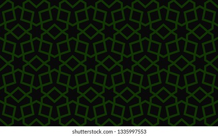 Green tones. Geometric design seamless pattern. Vector illustration