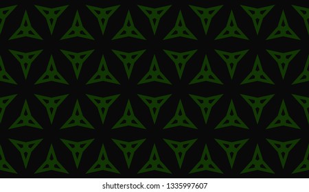 Green tones. Geometric design seamless pattern. Vector illustration