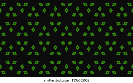 Green tones. Geometric design seamless pattern. Vector illustration