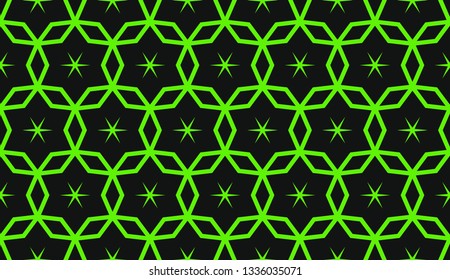 Green tones. Geometric design seamless pattern. Vector illustration
