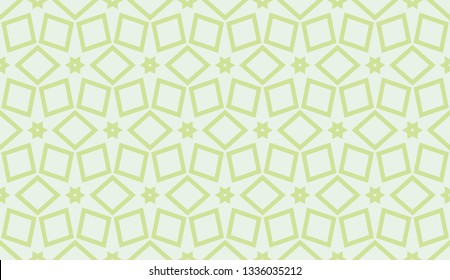 Green tones. Geometric design seamless pattern. Vector illustration