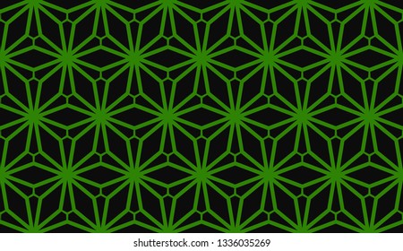 Green tones. Geometric design seamless pattern. Vector illustration