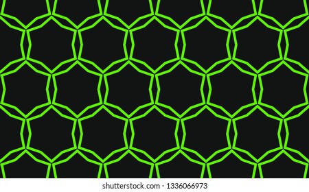 Green tones. Geometric design seamless pattern. Vector illustration