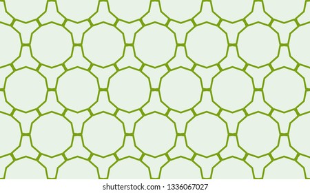 Green tones. Geometric design seamless pattern. Vector illustration