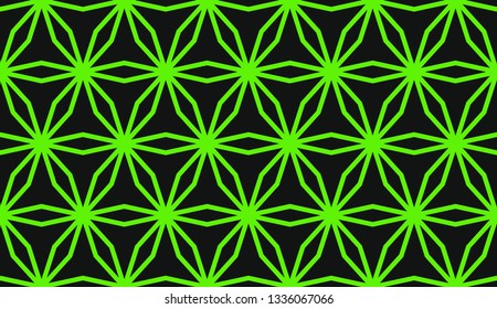 Green tones. Geometric design seamless pattern. Vector illustration