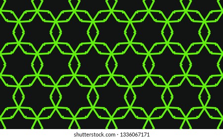 Green tones. Geometric design seamless pattern. Vector illustration