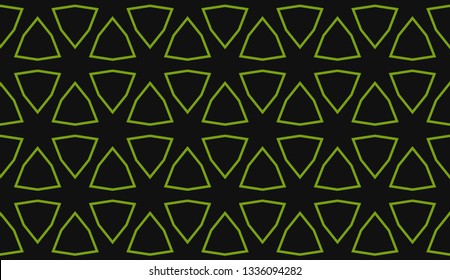 Green tones. Geometric design seamless pattern. Vector illustration