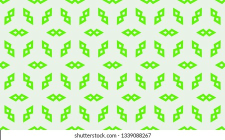 Green tones. Geometric design seamless pattern. Vector illustration