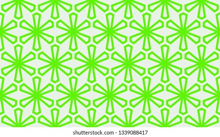 Green tones. Geometric design seamless pattern. Vector illustration