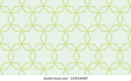 Green tones. Geometric design seamless pattern. Vector illustration