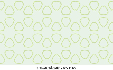 Green tones. Geometric design seamless pattern. Vector illustration