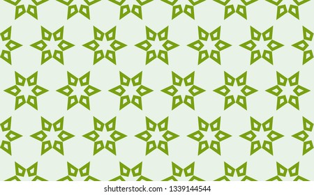 Green tones. Geometric design seamless pattern. Vector illustration