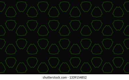 Green tones. Geometric design seamless pattern. Vector illustration