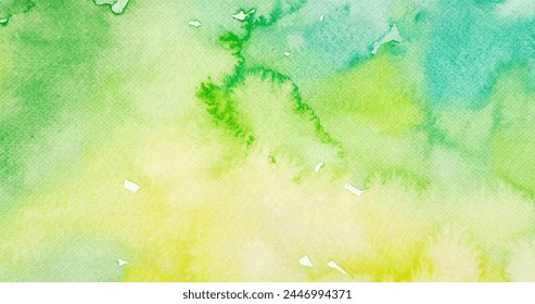 Green tones watercolor background vector design in eps 10