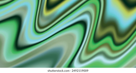 Green Tones Waves Background.vector illustration