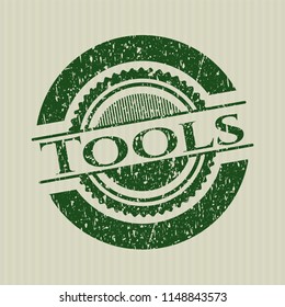 Green Tools with rubber seal texture
