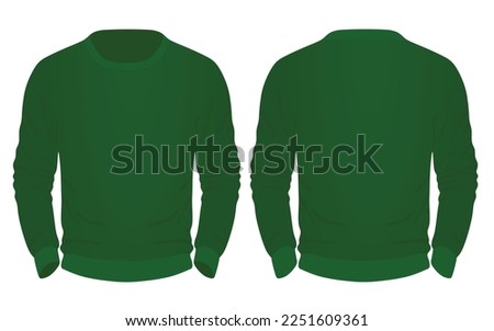 Green  top blazer. vector illustration 