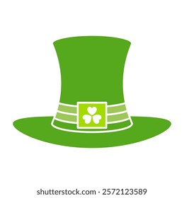 Green Top Hat icon symbol flat vector design vector