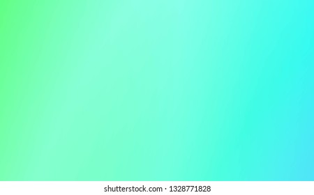 Green torqouise color blurred gradient background. For soft banner template. Vector illustration. For banner template, flyer, invitation card