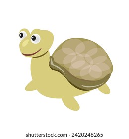 Green Tortoise Icon Vector Illustration