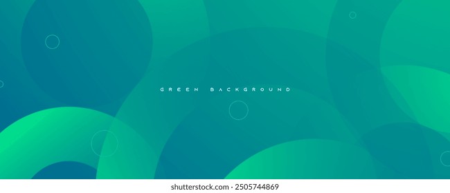 Vector de diseño de textura de círculos de fondo abstracto de tosca verde