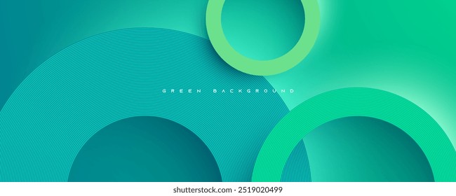 Green tosca abstract background cicles lines texture design vector