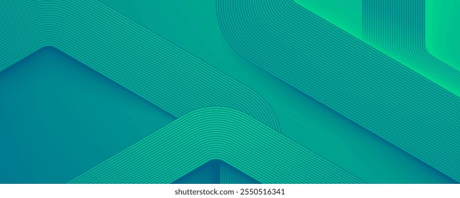 Green tosca abstract background cicles lines texture design vector