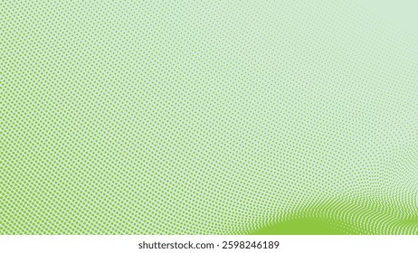 Green tosca with halftone pattern background for backdrop or presentation