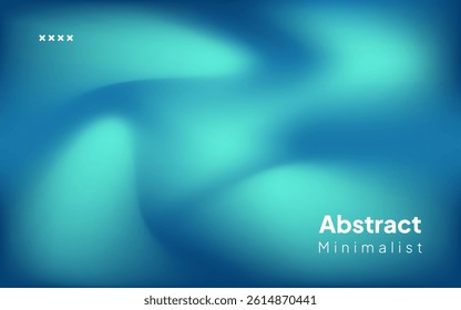 Green tosca light wave background. abstract liquid blue, green glow like a sophisticated technology background. minimalist neon color for landing page, banner, poster.